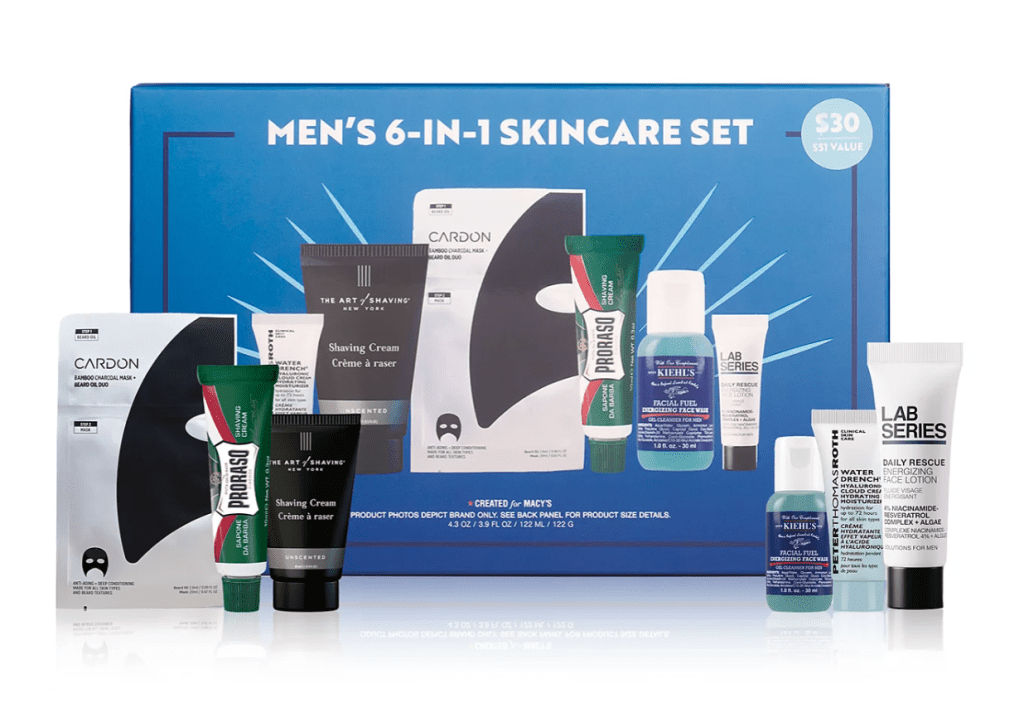 Created for Macy's 6Pc. Men's Skincare Set Subscription Box Ramblings